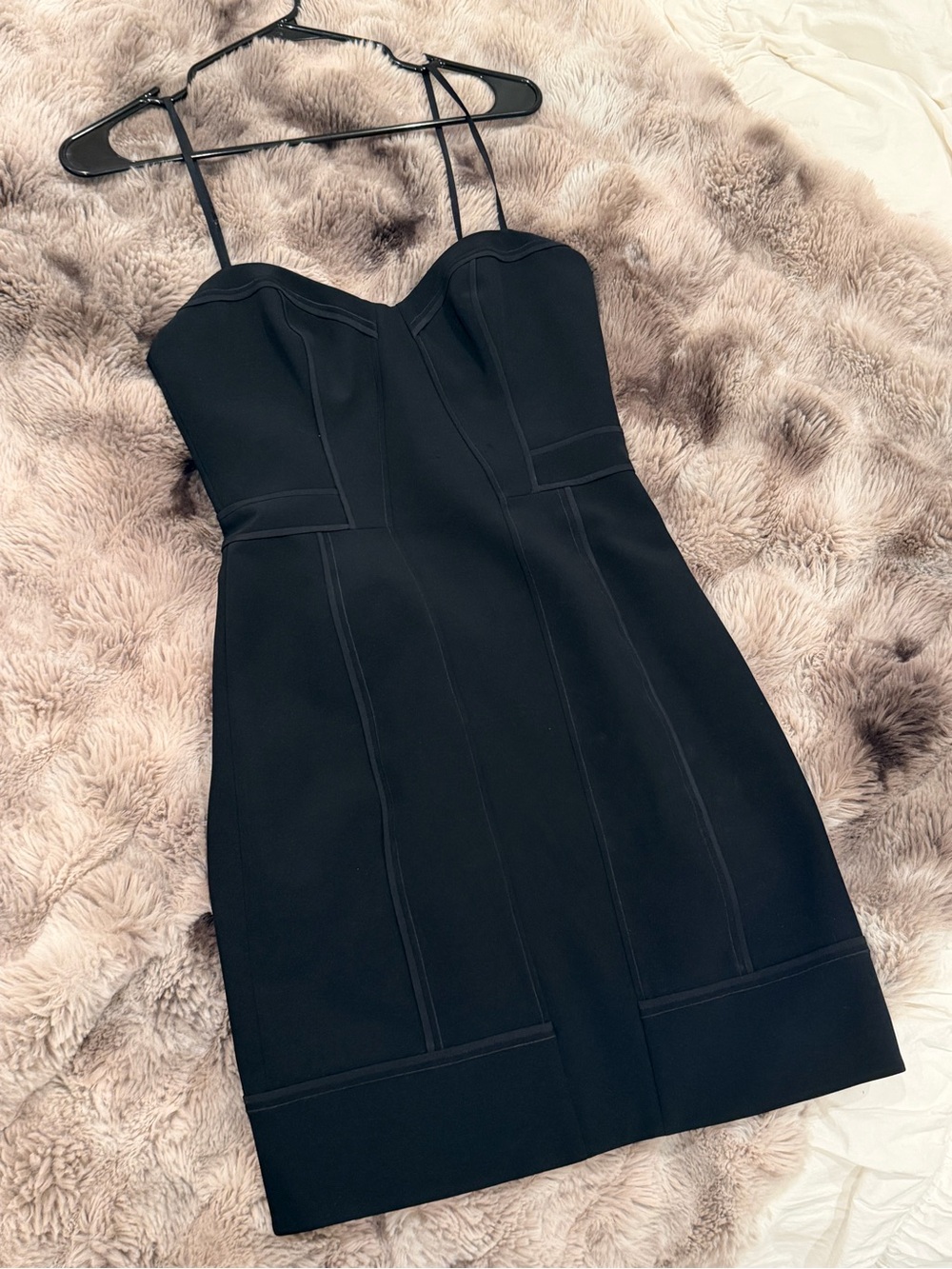 Classic Black Strap Mini Dress